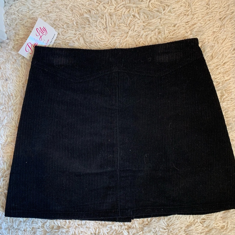 NWT Pink Lily Boutique Corduroy Skirt - Picture 2 of 3
